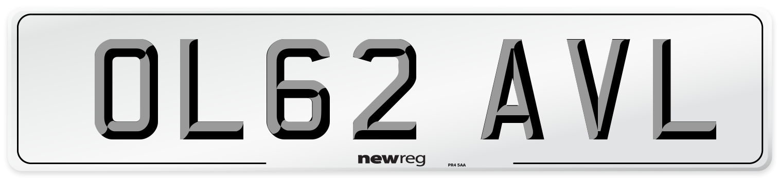 OL62 AVL Number Plate from New Reg
